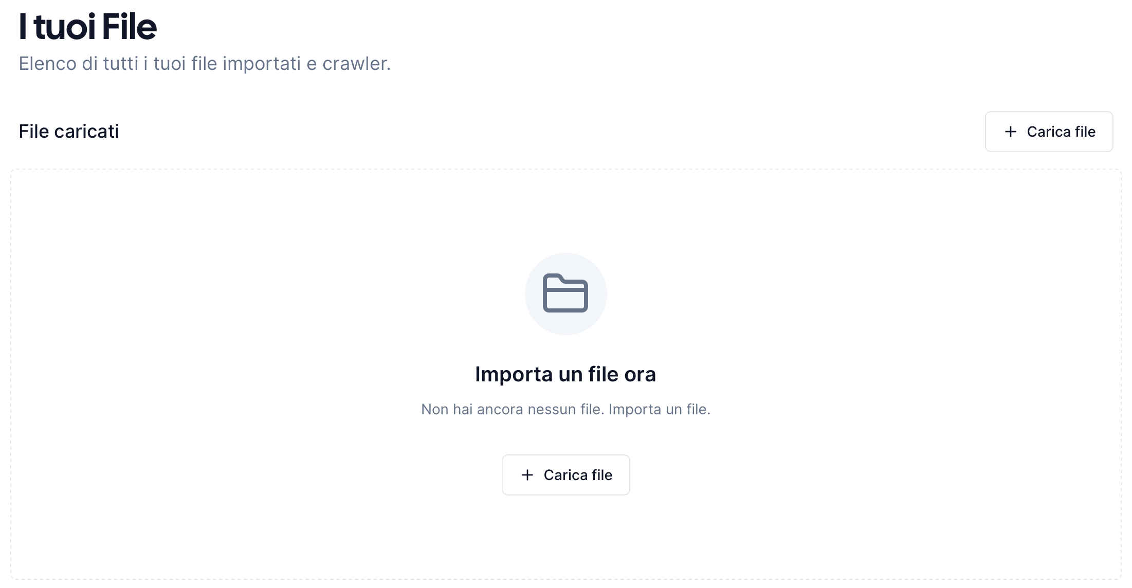 AuroraAI File Upload Form Un'immagine che mostra il modulo di caricamento file di AuroraAI